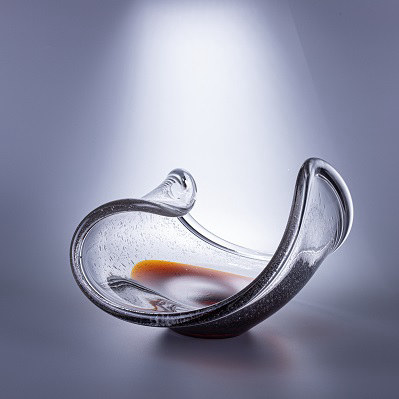 Clear & Brown Bowl